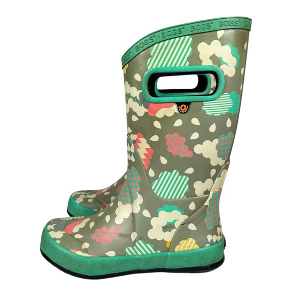 BOGS Pull-on Rubber Rain Boots in rainy day print - Picture 4 of 9
